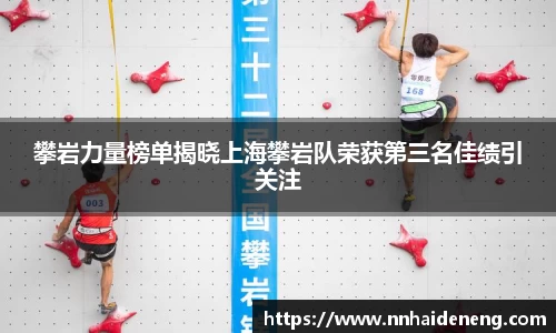 攀岩力量榜单揭晓上海攀岩队荣获第三名佳绩引关注
